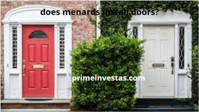 does menards install doors?