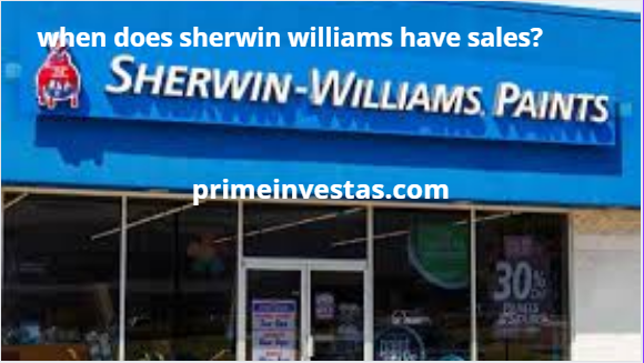 when does sherwin williams have sales?