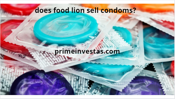 does food lion sell condoms?