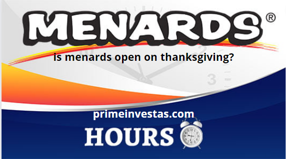 is menards open on thanksgiving?