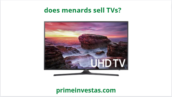 does menards sell TVs?
