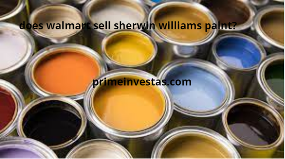 does walmart sell sherwin williams paint?