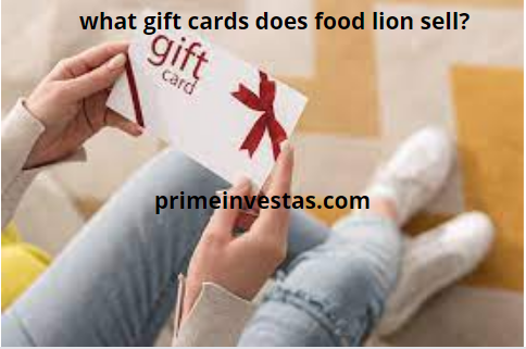 what gift cards does food lion sell?