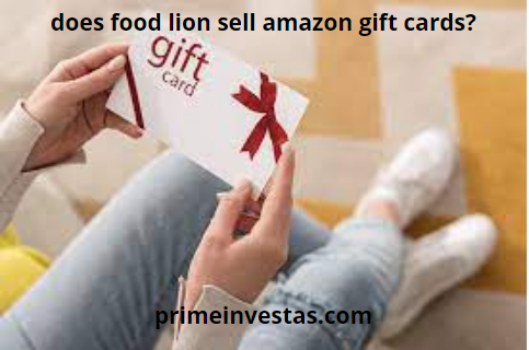 does food lion sell amazon gift cards?