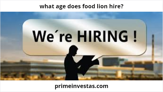 what age does food lion hire?