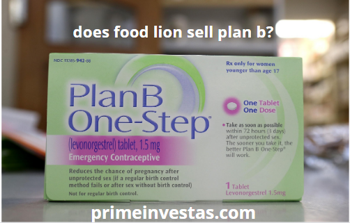 does food lion sell plan b?